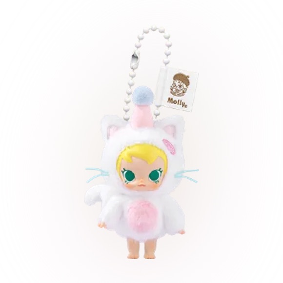 POP MART Accessories - Baby Molly - Pet My Head - Pocket Friend Keychain